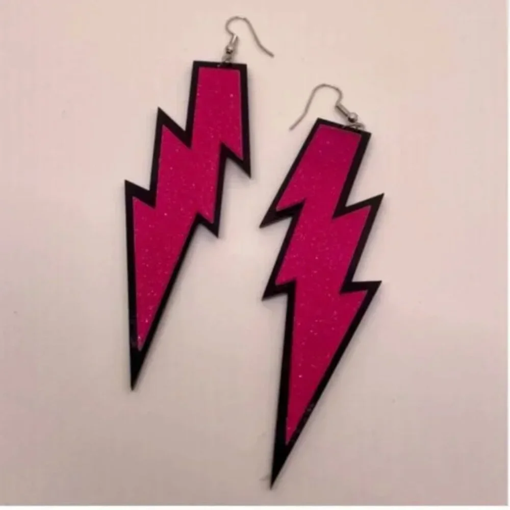 ✨ FREE Lightning Shimmer Glitter Boho Peasant Hipster Hippie Art Deco Earrings